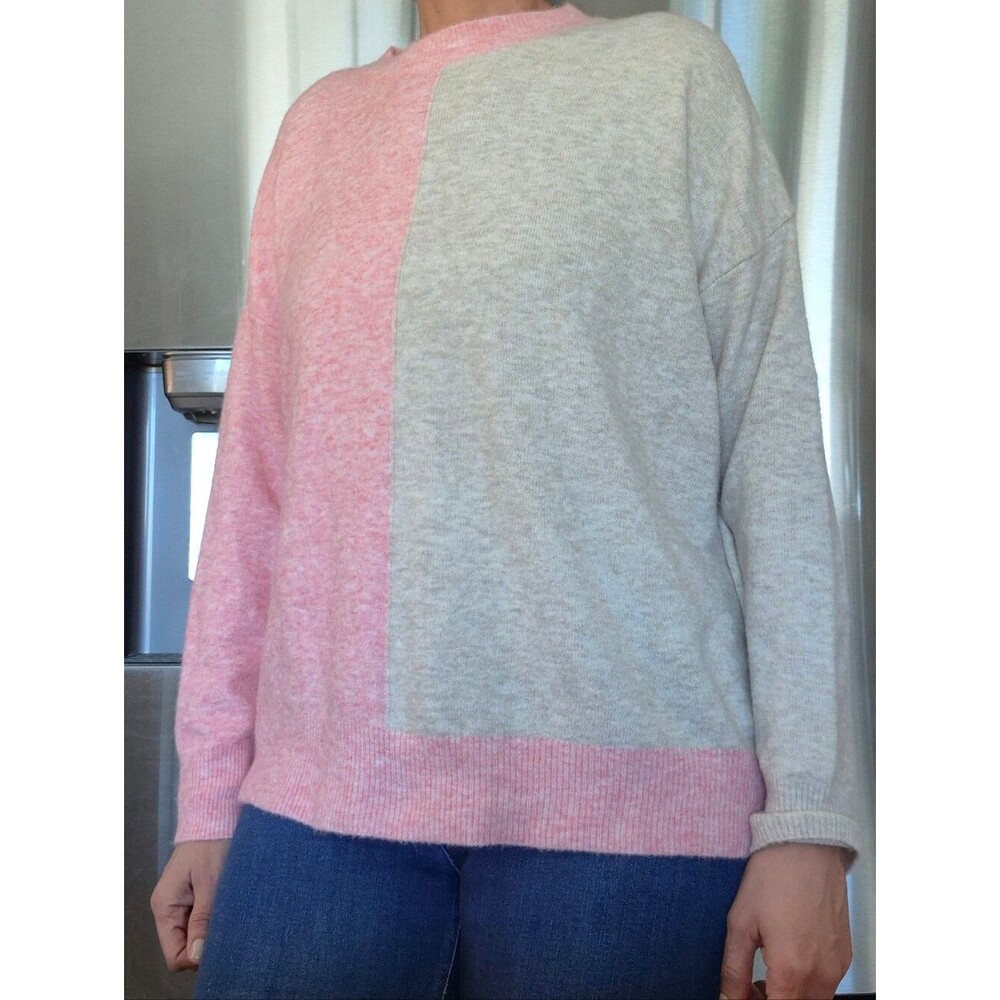 Heyson two tone Pink & Cream sweater 20% Wool - Picture 13 of 16